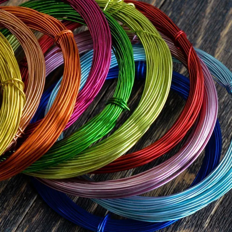 проволока алюминиевая, цветовой микс, 0,8 мм