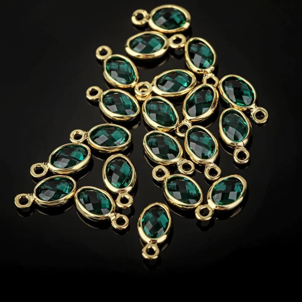 подвеска металл "сакура", позолота/прозрачный, 14.5x12x3 мм