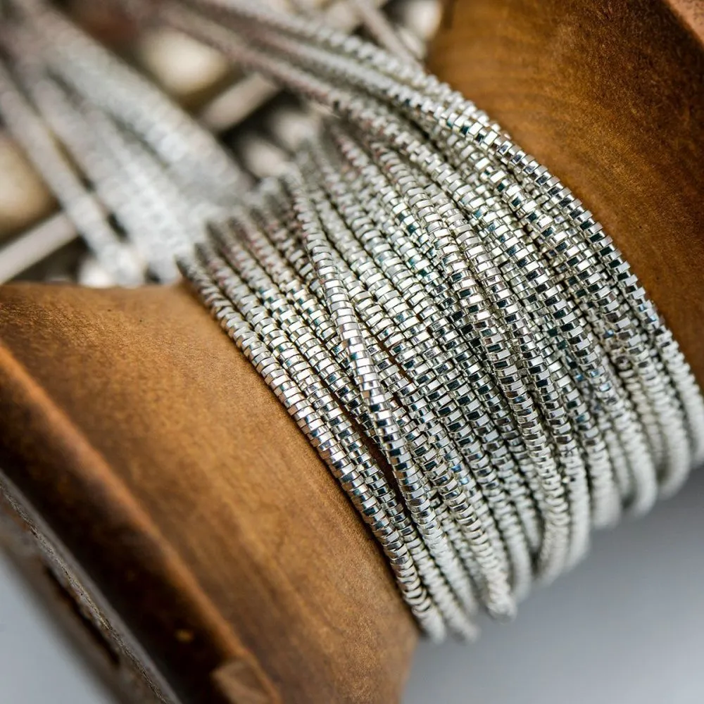 канитель трунцал, цвет серебро, 1.3 мм