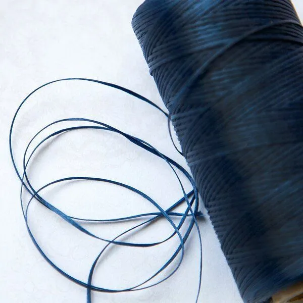 шнур вощеный, цвет синий темный, 1х0.3 мм