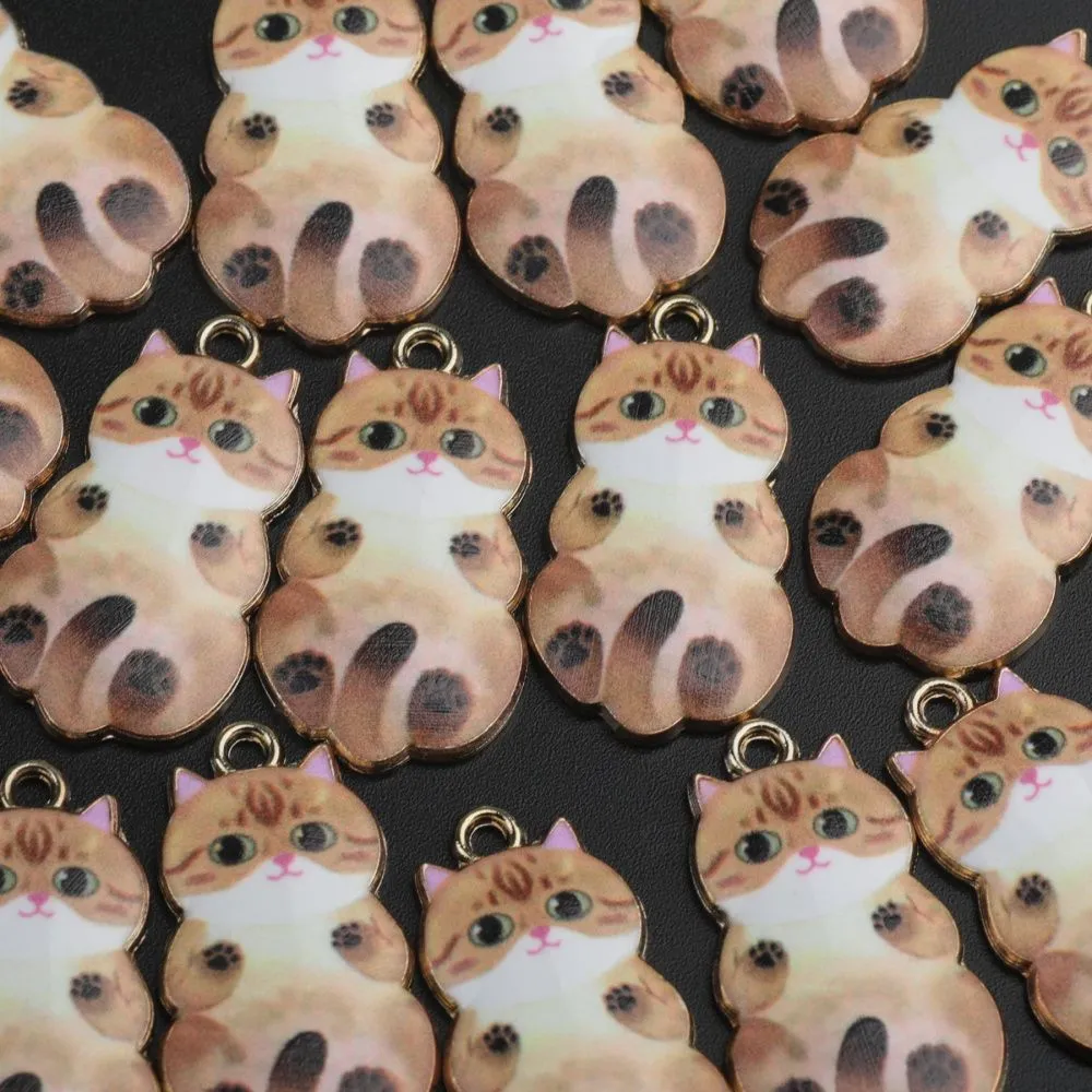 подвеска металл "генри", эмаль, цвет бежевый, 25x14x2.3 мм