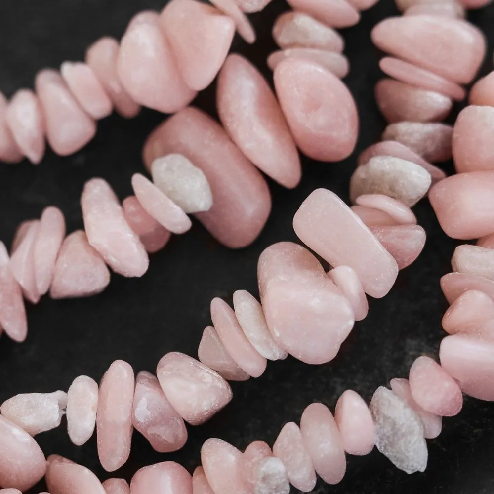 бусина опал розовый осколки, цвет розовый (уп 20 г)