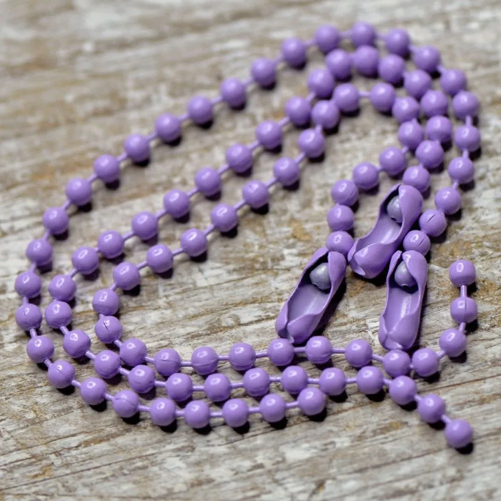 цепочка для брелока "шарик", цвет сиреневый, 12 см