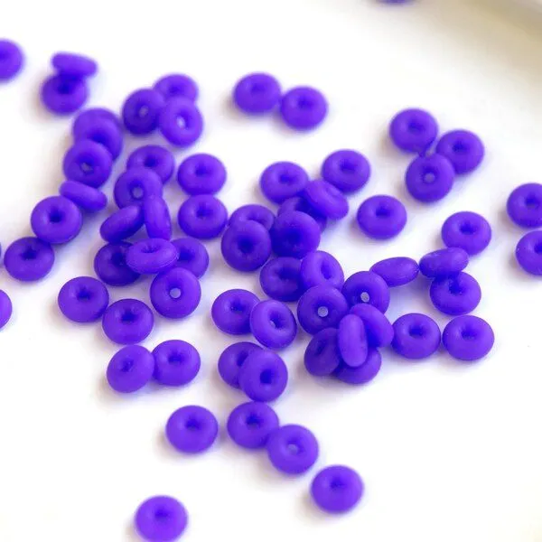 разделитель-колечко "силикон", силикон, цвет фиолетовый, 5х2 мм