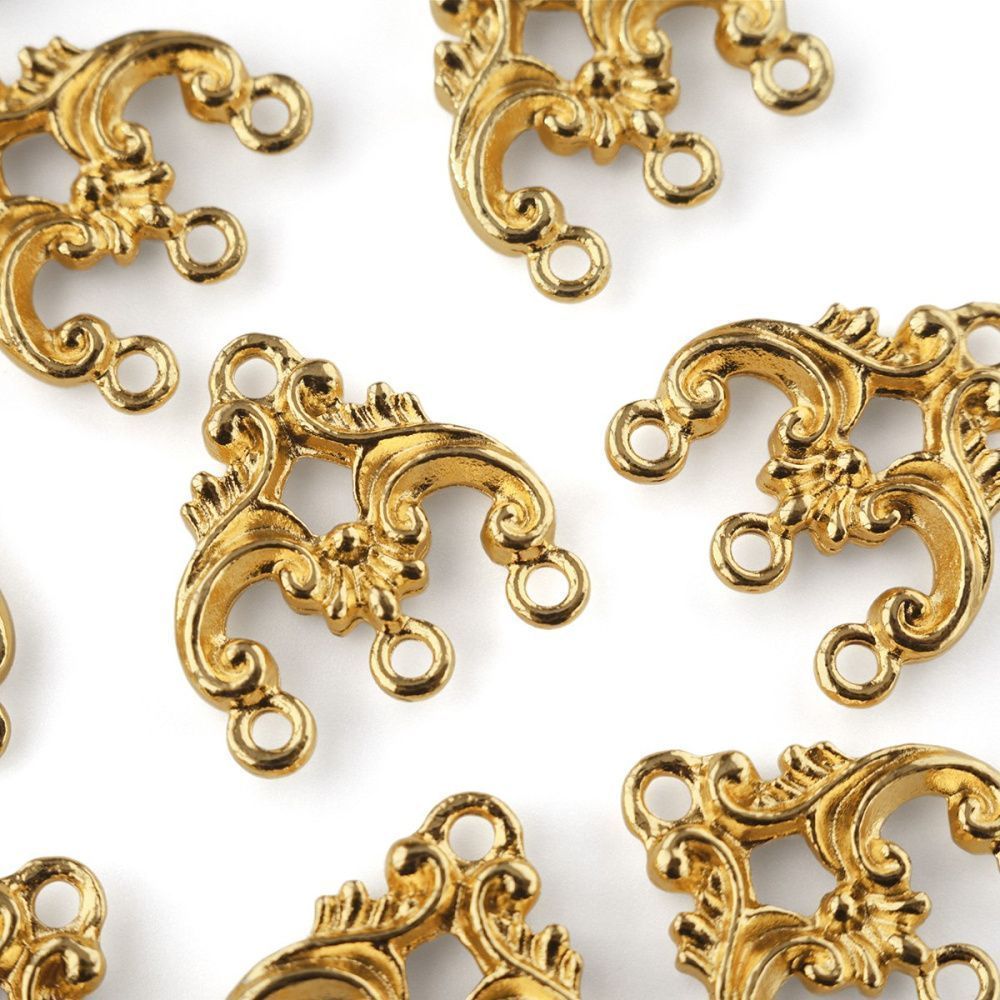 коннектор "амедеа", цвет золото, 20.5x20x3 мм