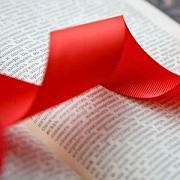 Лента репсовая, цвет красный, ширина 38 мм