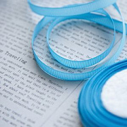 Лента репсовая, цвет голубой, ширина 10 мм