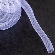 Ювелирная сетка, пластик, цвет белый, диаметр 16 мм