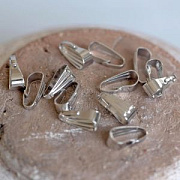 Бейл с захватом, цвет платина, 8.5х3.5 мм