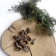 Бейл с захватом, цвет античная бронза, 8.5х3.5 мм