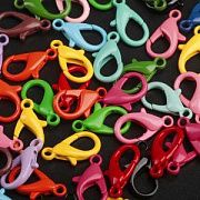 Замочек-лобстер "Рейнбоу", цветовой микс, 16.5x9.5x4 мм