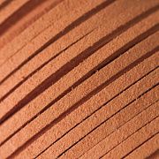 Шнур из искусственной замши, темно-оранжевый, 3х1.5 мм