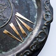 Подвеска металл "Пика", позолота, 51x8x1 мм