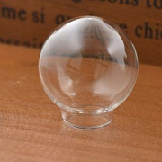 Сфера прозрачная, стекло, 22x20 мм