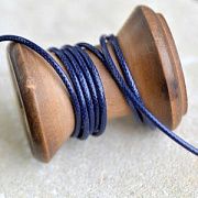 Шнур вощеный, цвет синий индиго, 1.5 мм