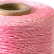 Шнур вощеный, цвет розовый, 1х0.4 мм
