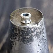 ЕС бусина металл "Ролик", цвет античное серебро, 8х5.5 мм