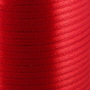 Лента, атлас, цвет красный, ширина 3 мм