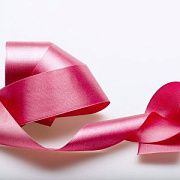 Лента, атлас, цвет розово-сиреневый, ширина 50 мм