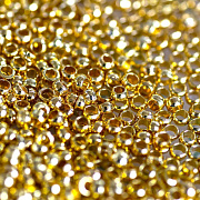 Кримп, цвет золото, 2х1.2 мм (уп 350 шт)
