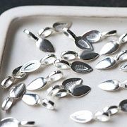 Бейл с площадкой для кабошона, цвет серебро, 21х8х6 мм
