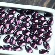 Стразы пришивные "Капля", акрил, цвет сиреневый темный, 15х9х6 мм