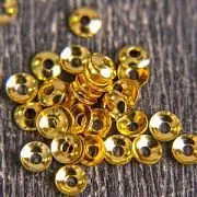 Шапочка для бусин "Раунд", цвет золото, 3х0.8 мм (уп 150 +/-15 шт)