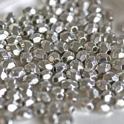 Разделитель для бусин "Семечки", цвет серебро, 4х3.5 мм (уп 50 +/-5 шт)