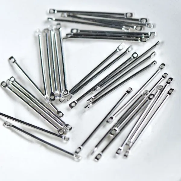 коннектор "стик", цвет платина, 30x2x1.2 мм