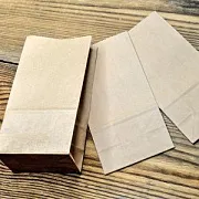 Пакет крафт, бумага, цвет бежевый, 17x5.5x9 см