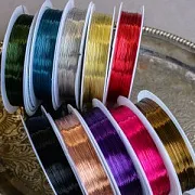 Проволока медная, цветовой микс, d 0.3 мм, 26 м