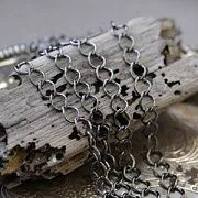 Цепочка "Кластер", цвет черный, звено 9х7х1.5 мм