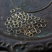 Колечко соединительное 8, 304 Stainless Steel, позолота, 8 мм