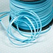 Шнур из искусственной замши, аквамариновый, 3х1.5 мм