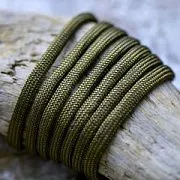 Шнур, полиэстер, паракорд, цвет оливковый, 4-5 мм  