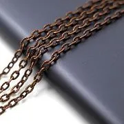 Цепочка "Бран", цвет красная медь, звено 1х3.6х5.4 мм