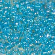 Бисер "Радуга", цвет голубой прозрачный АВ, 12/0 (уп 7 г)