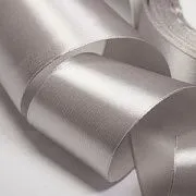 Лента, атлас, цвет жемчужно-серый, ширина 50 мм