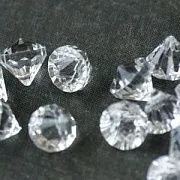 Подвеска акриловая "Даймонд", граненая, цвет прозрачный, 15x15 мм