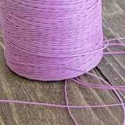 Шнур вощеный, цвет светло-сиреневый, 1х0.4 мм