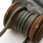Шнур, полиэстер, паракорд, цвет серый темный, 4-5 мм  