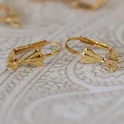 Швензы "Барбара", цвет золото, 5.6x16.7x10.2 мм
