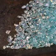 Осколки стекло, цвет светло-бирюзовый АВ, 1.5-2x1.5-2 мм (уп. 20 гр.)