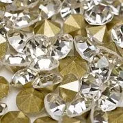 Стразы горный хрусталь, цвет прозрачный, 4.6 мм (уп 10 шт)
