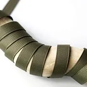 Лента репсовая, цвет оливковый, ширина 9.5 мм